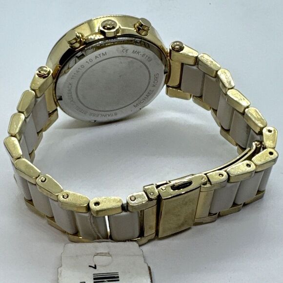 Michael Kors Parker MK6119 Womens Two Tone Analog Dial Quartz Wrist Watch JNA398 - Picture 8 of 11